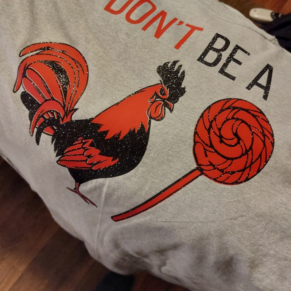 Custom T-shirt and hoodie designs.